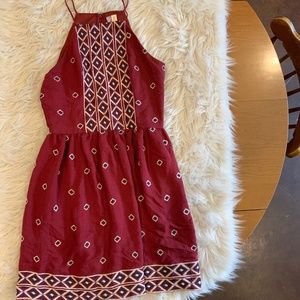 Alya Spaghetti Strap Red Dress
